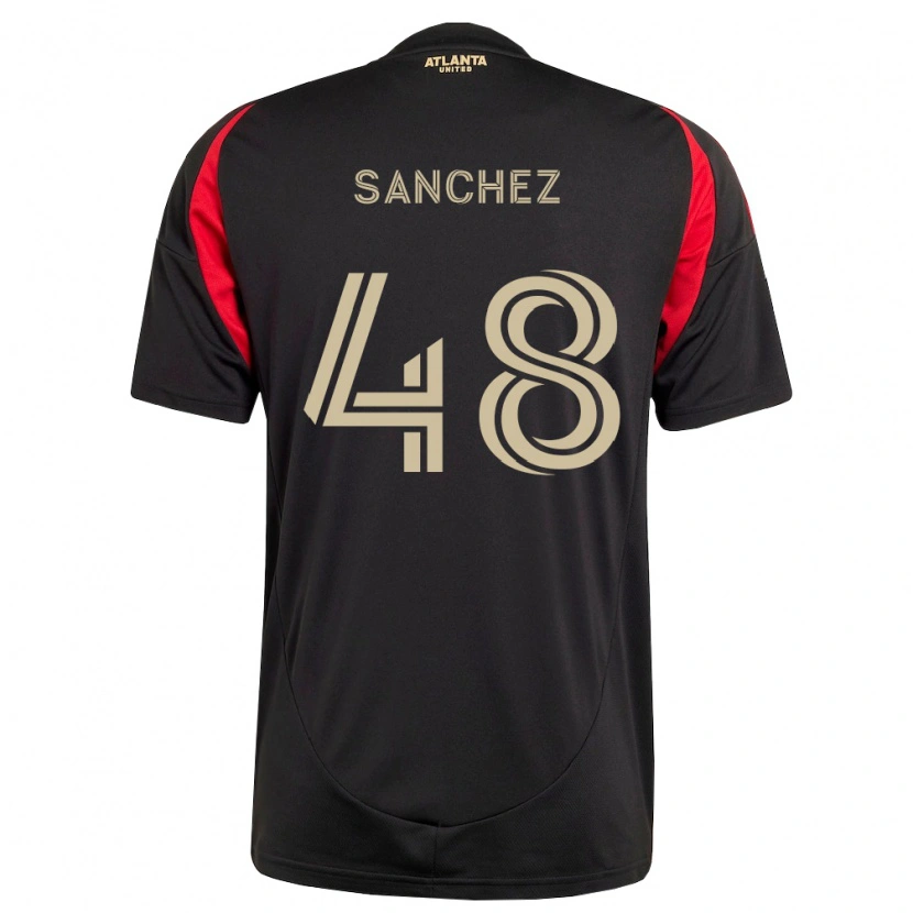 Danxen Dětské Cooper Sanchez #48 Černá Červená Domů Hráčské Dresy 2026/27 Dres