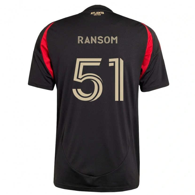 Danxen Dětské Jonathan Ransom #51 Černá Červená Domů Hráčské Dresy 2026/27 Dres