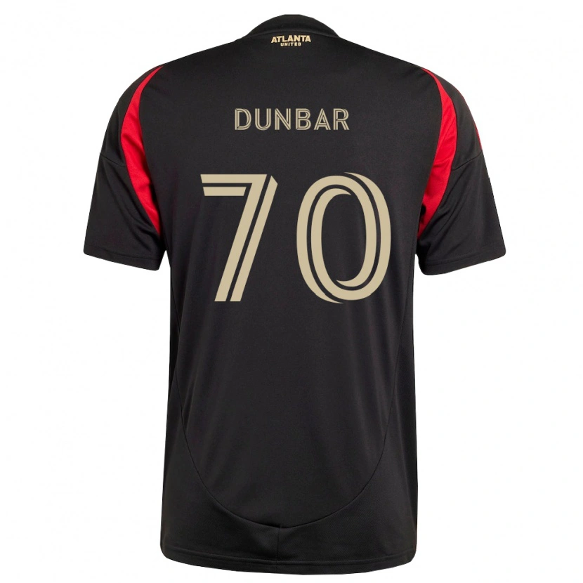 Danxen Dětské Cameron Dunbar #70 Černá Červená Domů Hráčské Dresy 2026/27 Dres