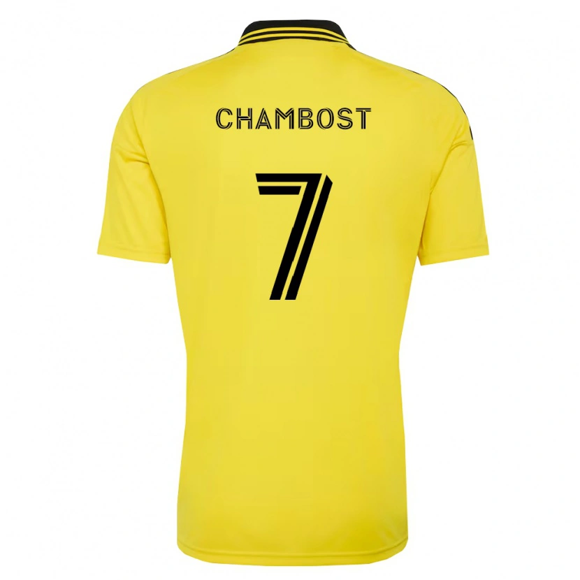 Danxen Dětské Dylan Chambost #7 Žlutá Černá Domů Hráčské Dresy 2026/27 Dres