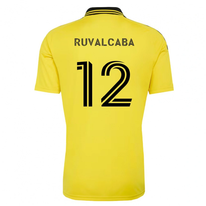 Danxen Dětské Cesar Ruvalcaba #12 Žlutá Černá Domů Hráčské Dresy 2026/27 Dres