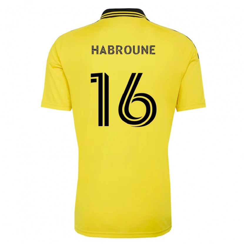 Danxen Dětské Taha Habroune #16 Žlutá Černá Domů Hráčské Dresy 2026/27 Dres