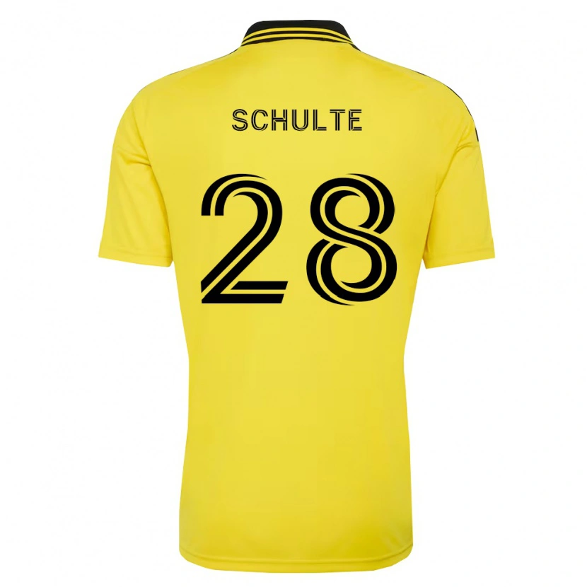 Danxen Dětské Patrick Schulte #28 Žlutá Černá Domů Hráčské Dresy 2026/27 Dres