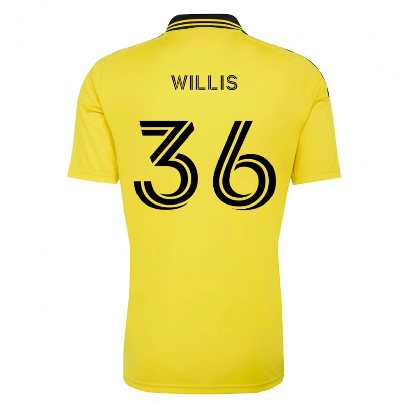 Danxen Dětské Pharrell Willis #36 Žlutá Černá Domů Hráčské Dresy 2026/27 Dres