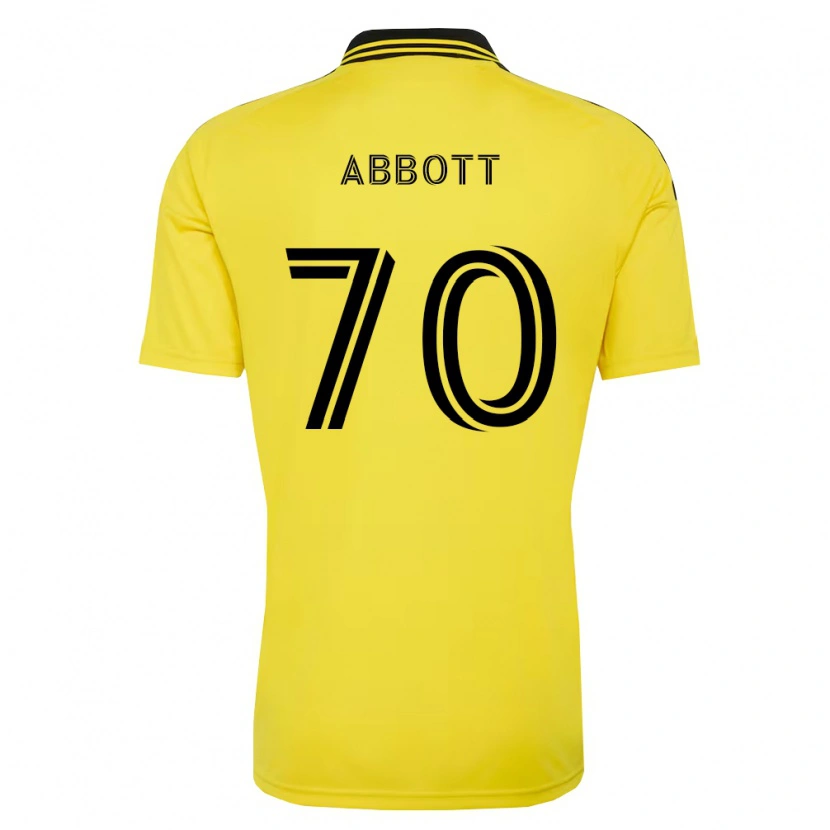 Danxen Dětské Keller Abbott #70 Žlutá Černá Domů Hráčské Dresy 2026/27 Dres