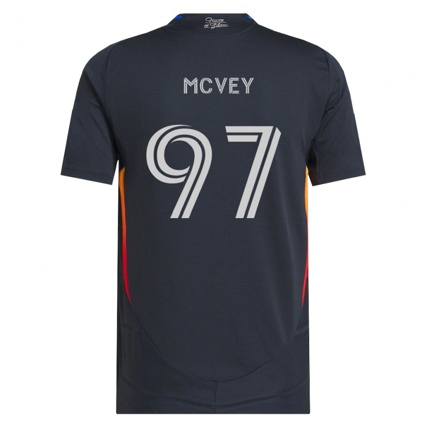Danxen Dětské Christopher Mcvey #97 Tmavě Šedá Červená Domů Hráčské Dresy 2026/27 Dres