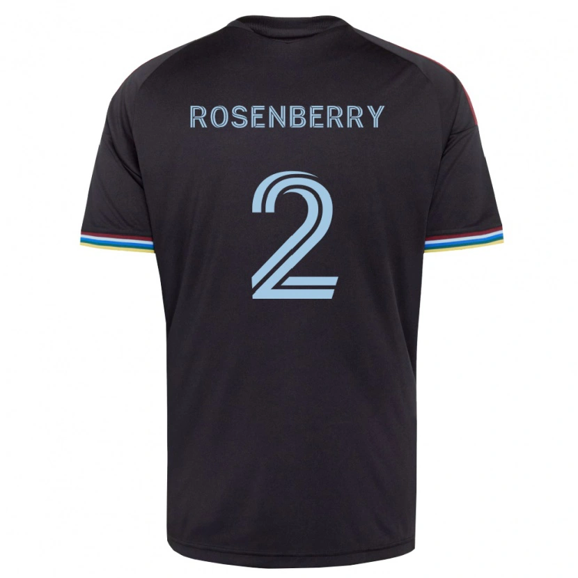 Danxen Dětské Keegan Rosenberry #2 Černá Nebesky Modrá Domů Hráčské Dresy 2026/27 Dres