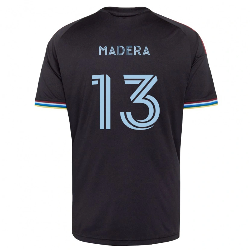 Danxen Dětské Cristopher Madera #13 Černá Nebesky Modrá Domů Hráčské Dresy 2026/27 Dres