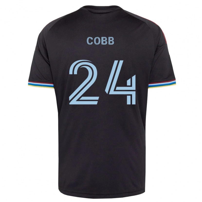 Danxen Dětské Noah Cobb #24 Černá Nebesky Modrá Domů Hráčské Dresy 2026/27 Dres