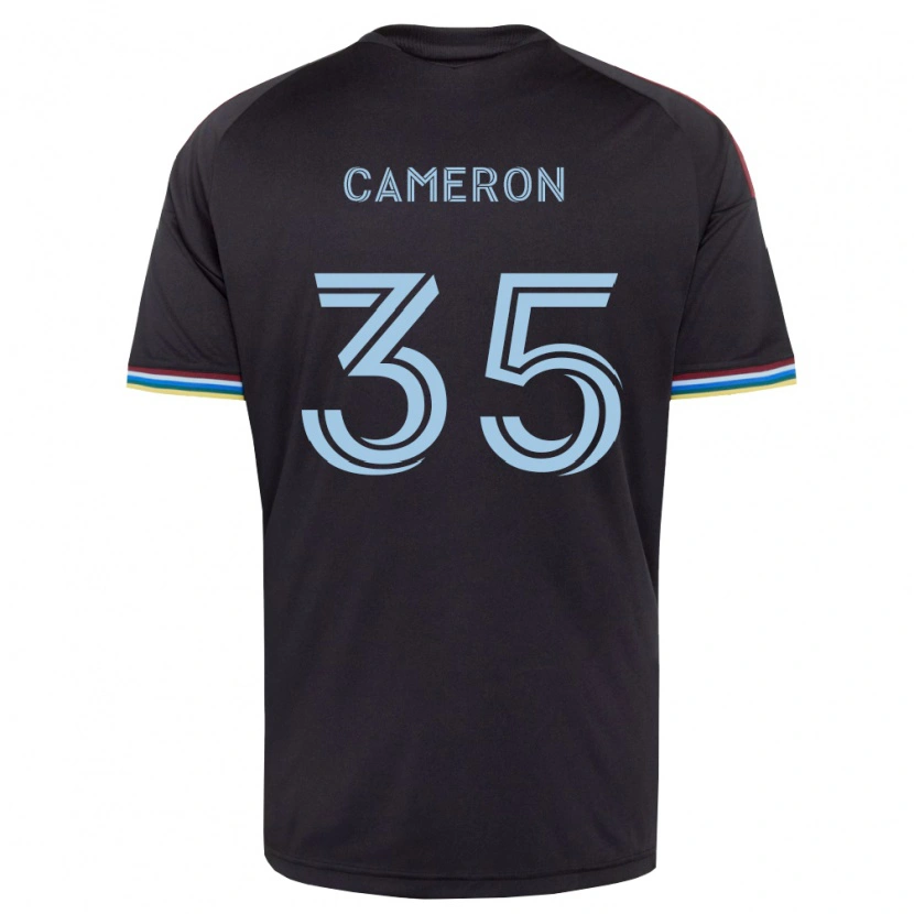 Danxen Dětské James Cameron #35 Černá Nebesky Modrá Domů Hráčské Dresy 2026/27 Dres
