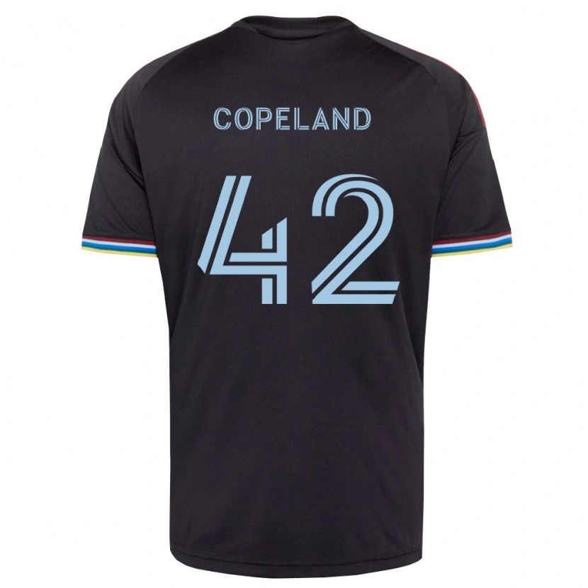 Danxen Dětské Josh Copeland #42 Černá Nebesky Modrá Domů Hráčské Dresy 2026/27 Dres