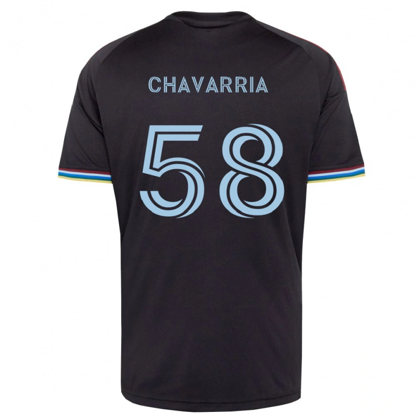 Danxen Dětské Keith Chavarria #58 Černá Nebesky Modrá Domů Hráčské Dresy 2026/27 Dres