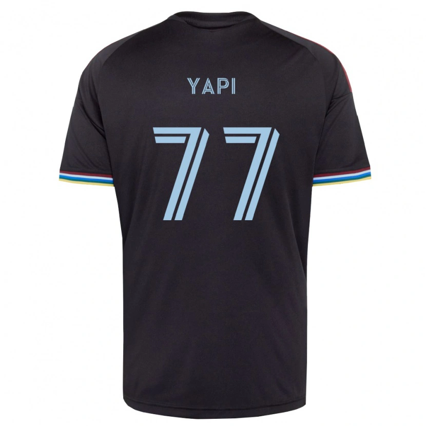 Danxen Dětské Darren Yapi #77 Černá Nebesky Modrá Domů Hráčské Dresy 2026/27 Dres