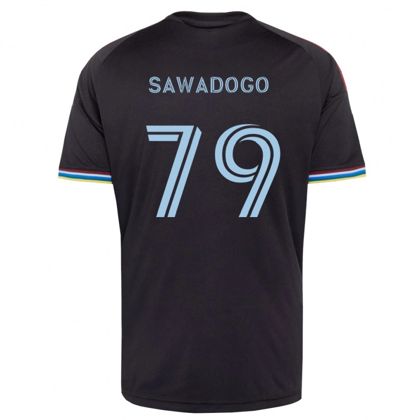 Danxen Dětské Kamal Sawadogo #79 Černá Nebesky Modrá Domů Hráčské Dresy 2026/27 Dres
