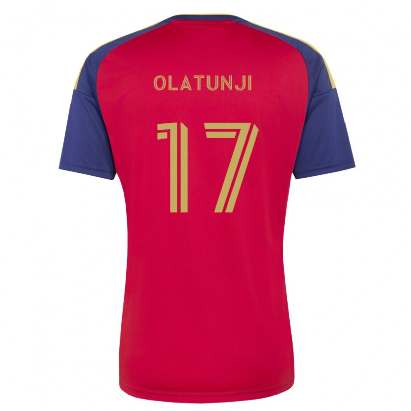 Danxen Dětské Victor Olatunji #17 Královsky Modrá Hnědá Červená Domů Hráčské Dresy 2026/27 Dres