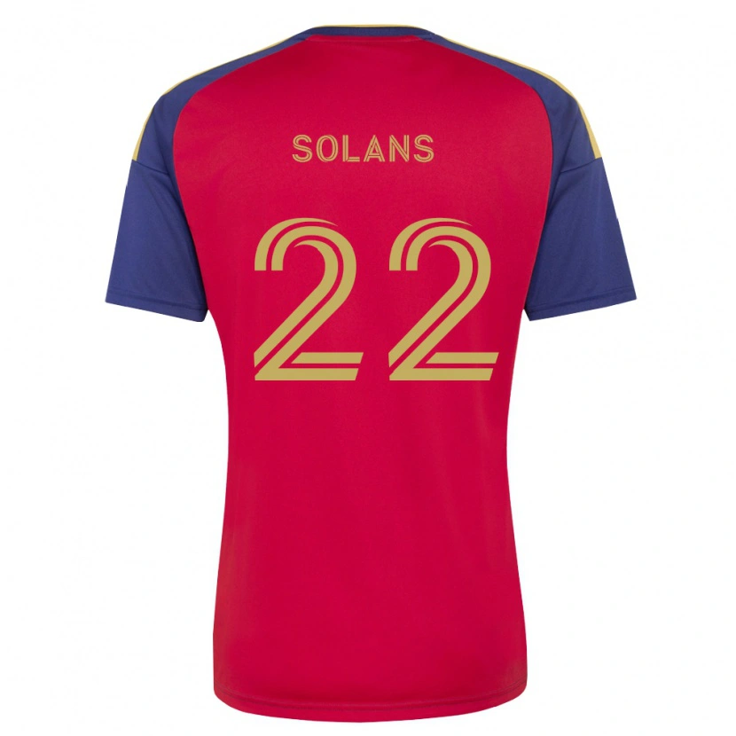 Danxen Dětské Sergi Solans #22 Královsky Modrá Hnědá Červená Domů Hráčské Dresy 2026/27 Dres