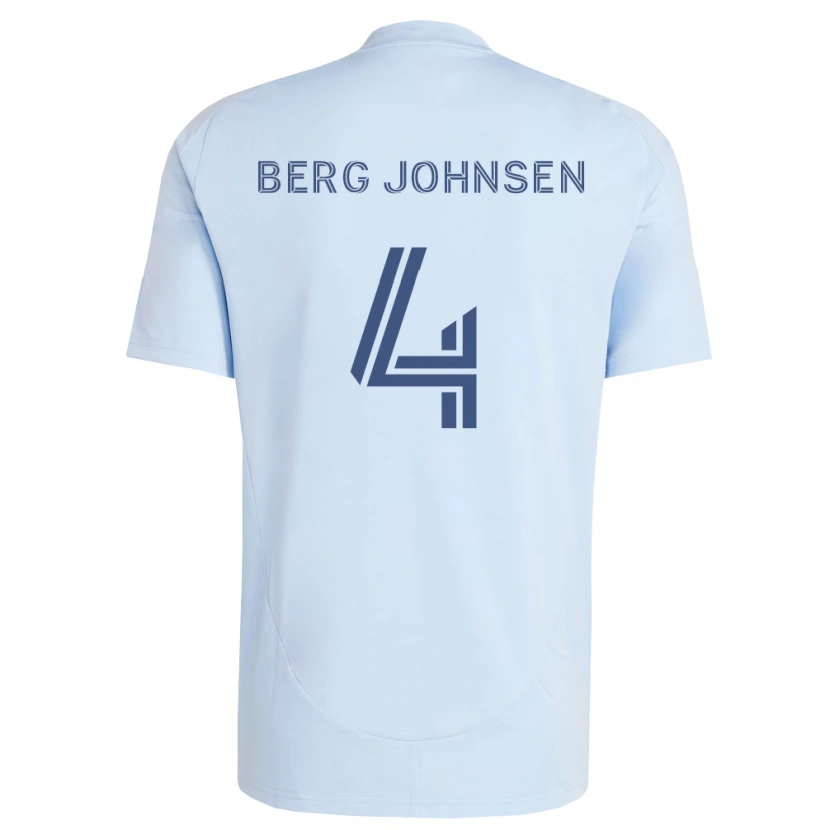 Danxen Dětské Lasse Berg Johnsen #4 Světle Modrá Světle Šedá Domů Hráčské Dresy 2026/27 Dres