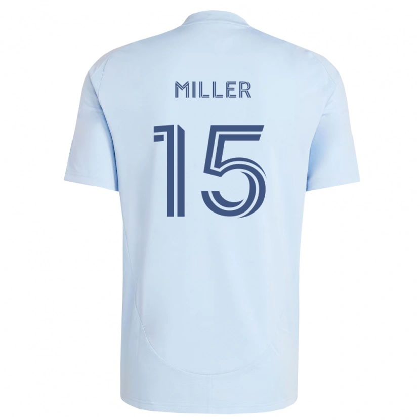 Danxen Dětské Jansen Miller #15 Světle Modrá Světle Šedá Domů Hráčské Dresy 2026/27 Dres