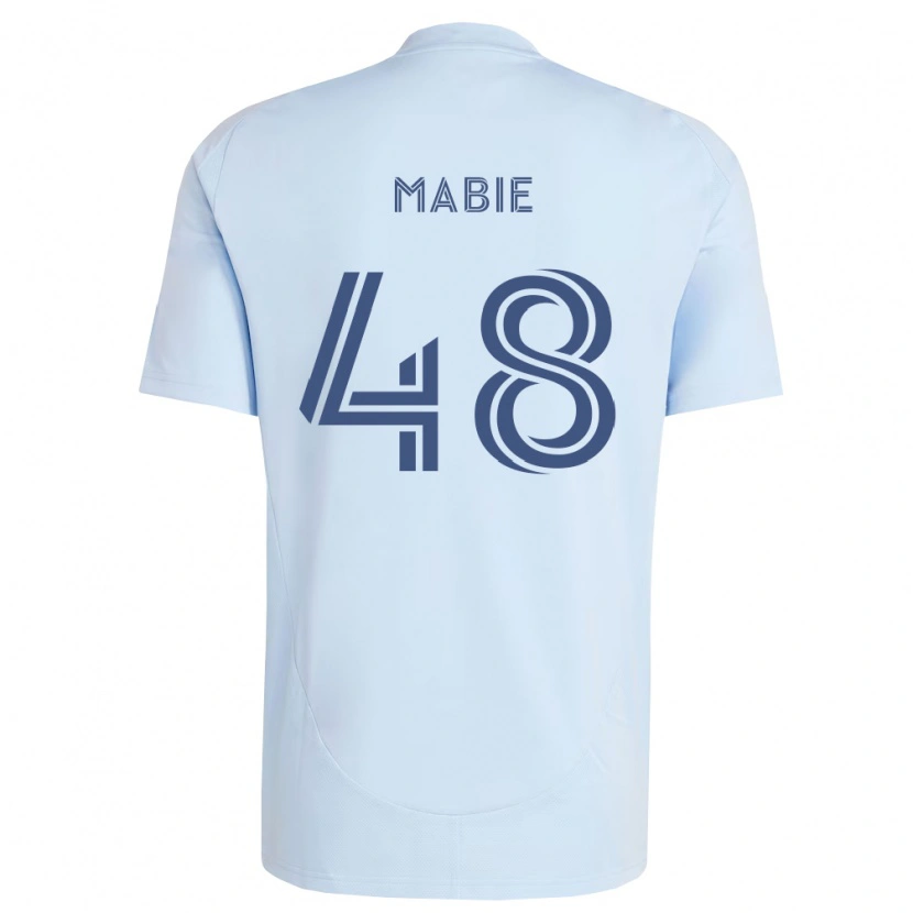 Danxen Dětské Blaine Mabie #48 Světle Modrá Světle Šedá Domů Hráčské Dresy 2026/27 Dres