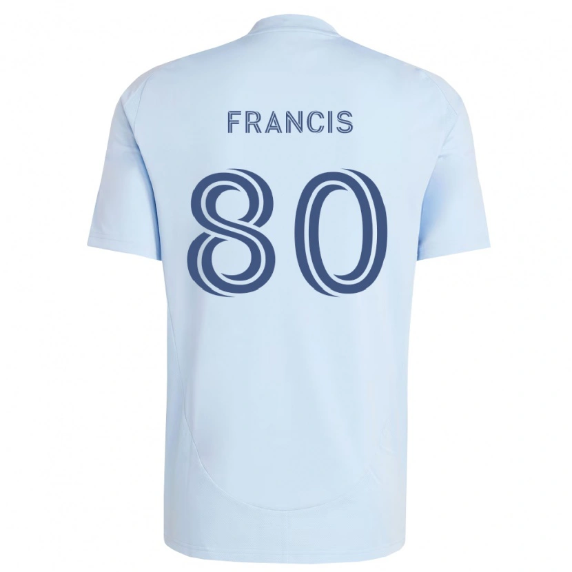 Danxen Dětské Makhi Francis #80 Světle Modrá Světle Šedá Domů Hráčské Dresy 2026/27 Dres