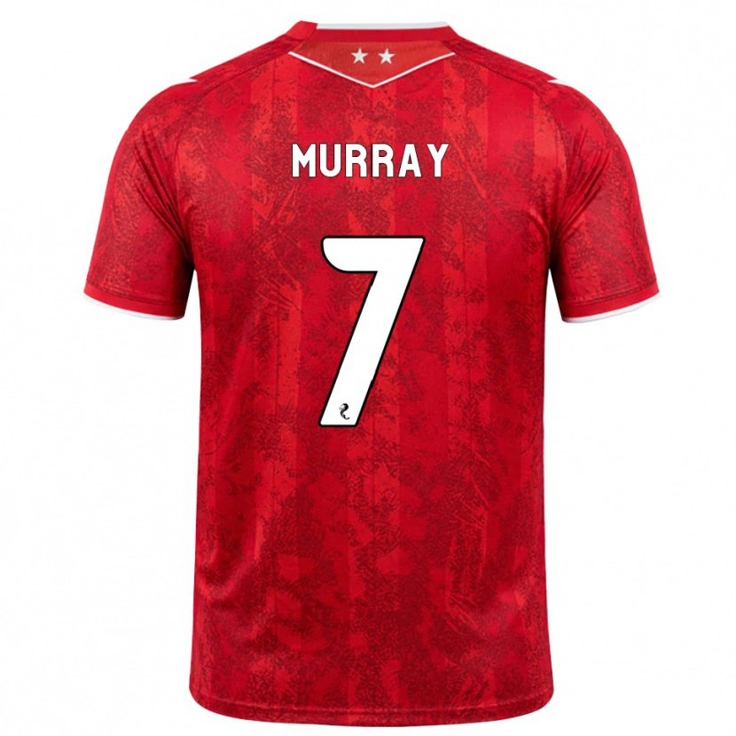 Danxen Dětské Phoebe Murray #7 Červená Bílá Domů Hráčské Dresy 2026/27 Dres