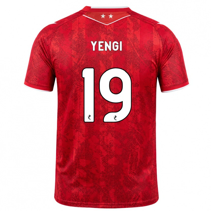 Danxen Dětské Kusini Yengi #19 Červená Bílá Domů Hráčské Dresy 2026/27 Dres