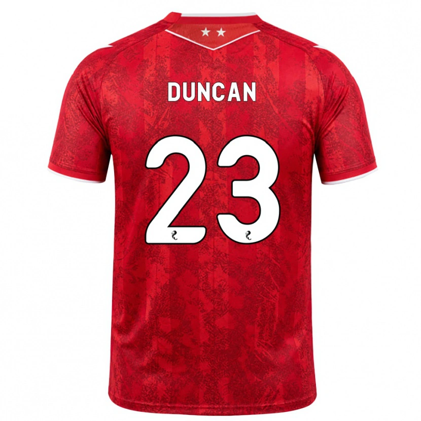 Danxen Dětské Ryan Duncan #23 Červená Bílá Domů Hráčské Dresy 2026/27 Dres