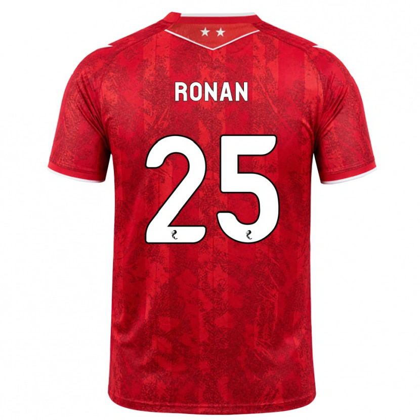 Danxen Dětské Connor Ronan #25 Červená Bílá Domů Hráčské Dresy 2026/27 Dres