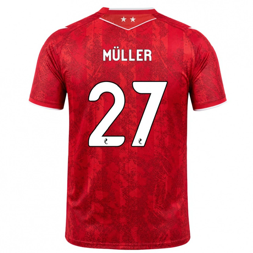 Danxen Dětské Marius Müller #27 Červená Bílá Domů Hráčské Dresy 2026/27 Dres