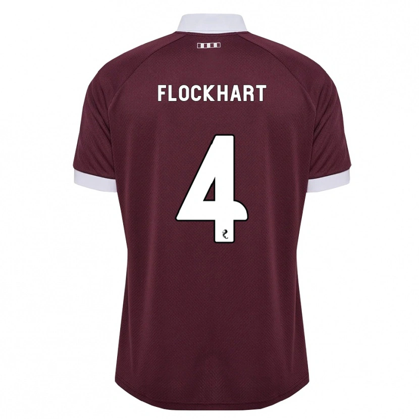 Danxen Dětské Robbie Flockhart #4 Purpurová Bílá Domů Hráčské Dresy 2026/27 Dres