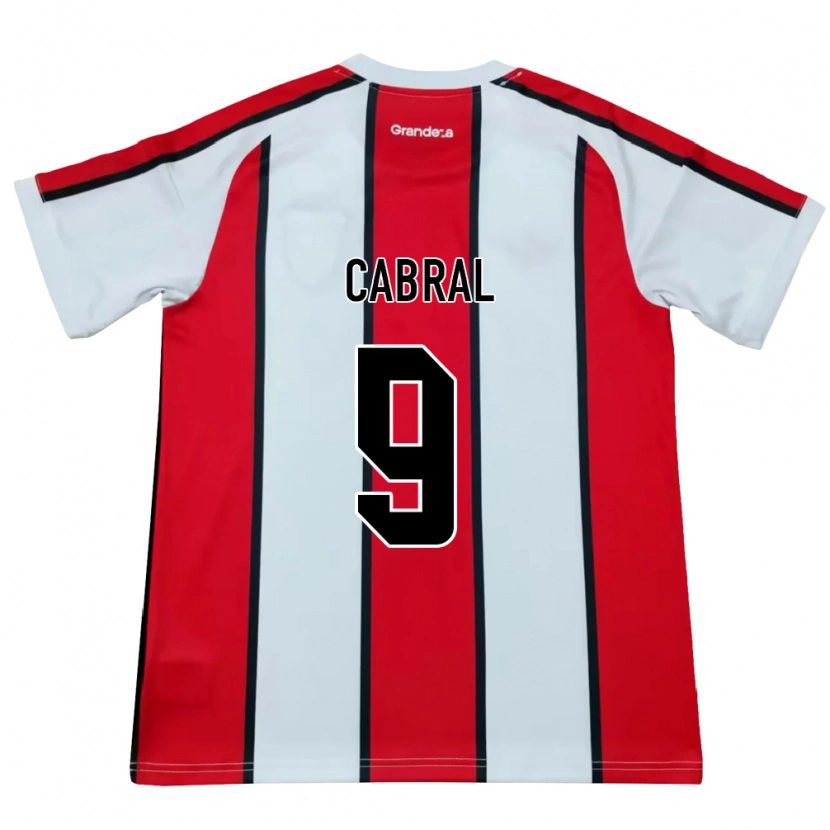 Danxen Dětské Bruno Cabral #9 Bílá Červená Černá Daleko Hráčské Dresy 2026/27 Dres