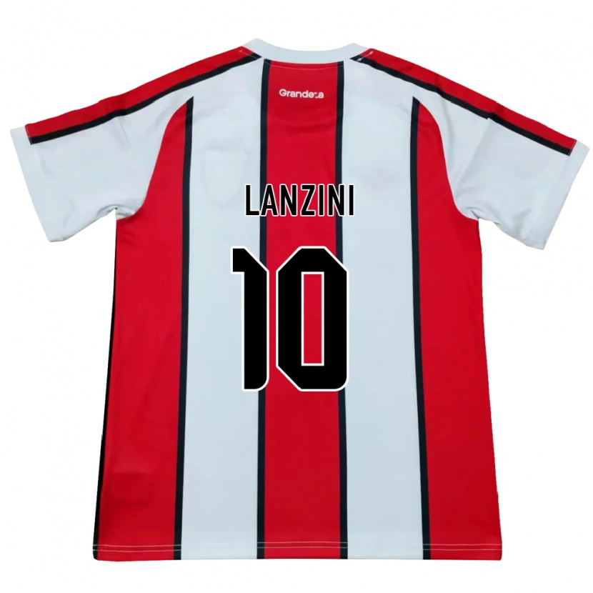 Danxen Dětské Manuel Lanzini #10 Bílá Červená Černá Daleko Hráčské Dresy 2026/27 Dres