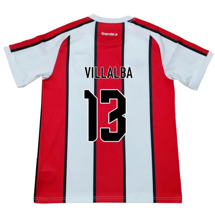 Danxen Dětské Jonathan Villalba #13 Bílá Červená Černá Daleko Hráčské Dresy 2026/27 Dres