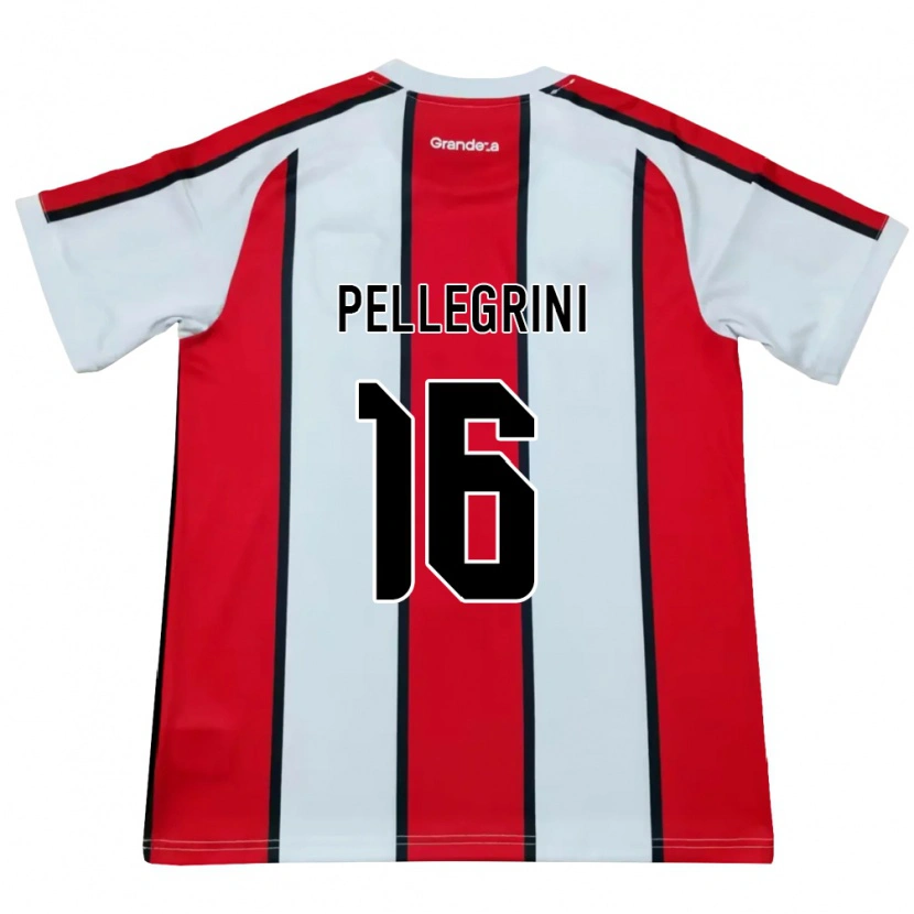 Danxen Dětské Thiago Pellegrini #16 Bílá Červená Černá Daleko Hráčské Dresy 2026/27 Dres