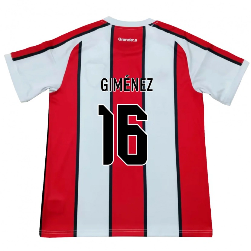 Danxen Dětské Bautista Giménez #16 Bílá Červená Černá Daleko Hráčské Dresy 2026/27 Dres