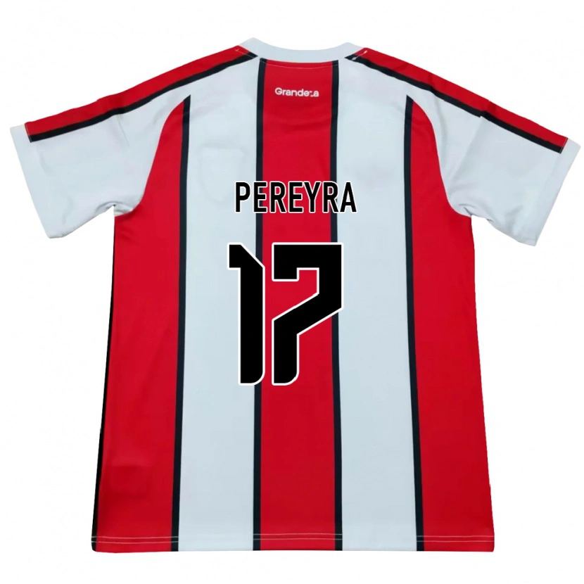 Danxen Dětské Gonzalo Pereyra #17 Bílá Červená Černá Daleko Hráčské Dresy 2026/27 Dres