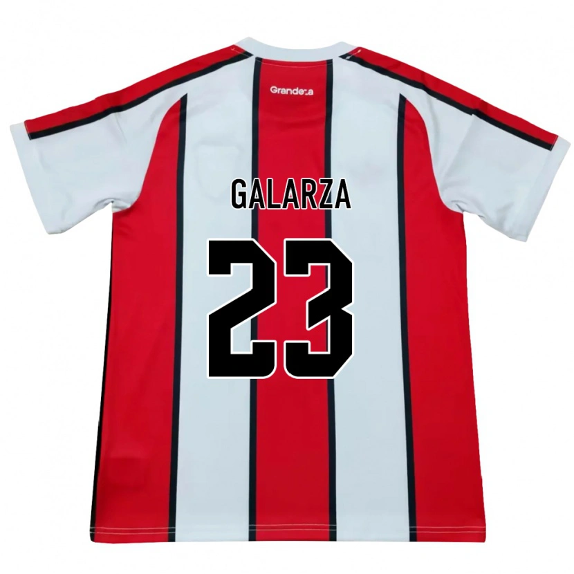 Danxen Dětské Matías Galarza #23 Bílá Červená Černá Daleko Hráčské Dresy 2026/27 Dres