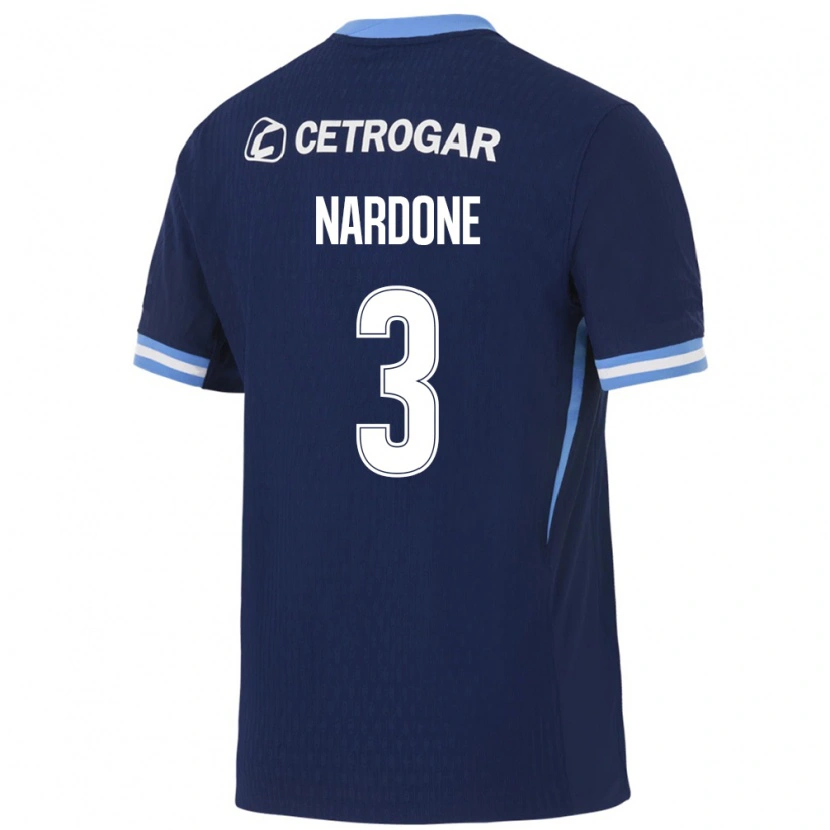 Danxen Dětské Eugenia Nardone #3 Královsky Modrá Světle Modrá Bílá Daleko Hráčské Dresy 2026/27 Dres