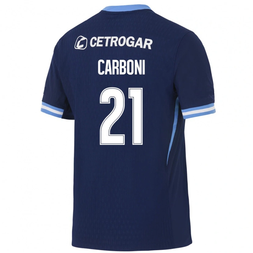 Danxen Dětské Valentín Carboni #21 Královsky Modrá Světle Modrá Bílá Daleko Hráčské Dresy 2026/27 Dres