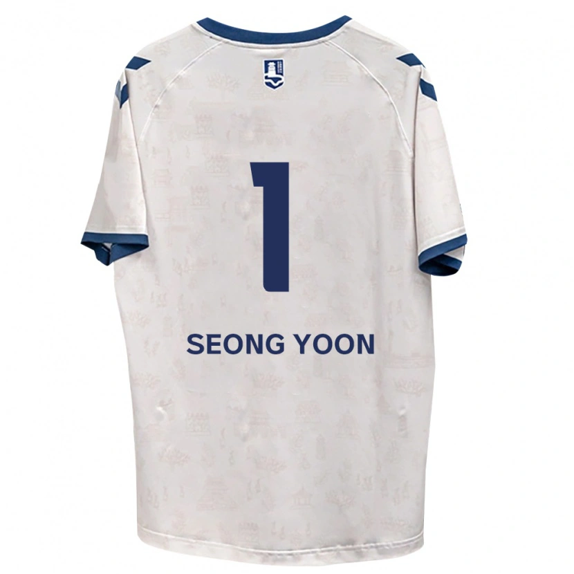 Danxen Dětské Seong-Yoon Kim #1 Královsky Modrá Bílá Daleko Hráčské Dresy 2026/27 Dres