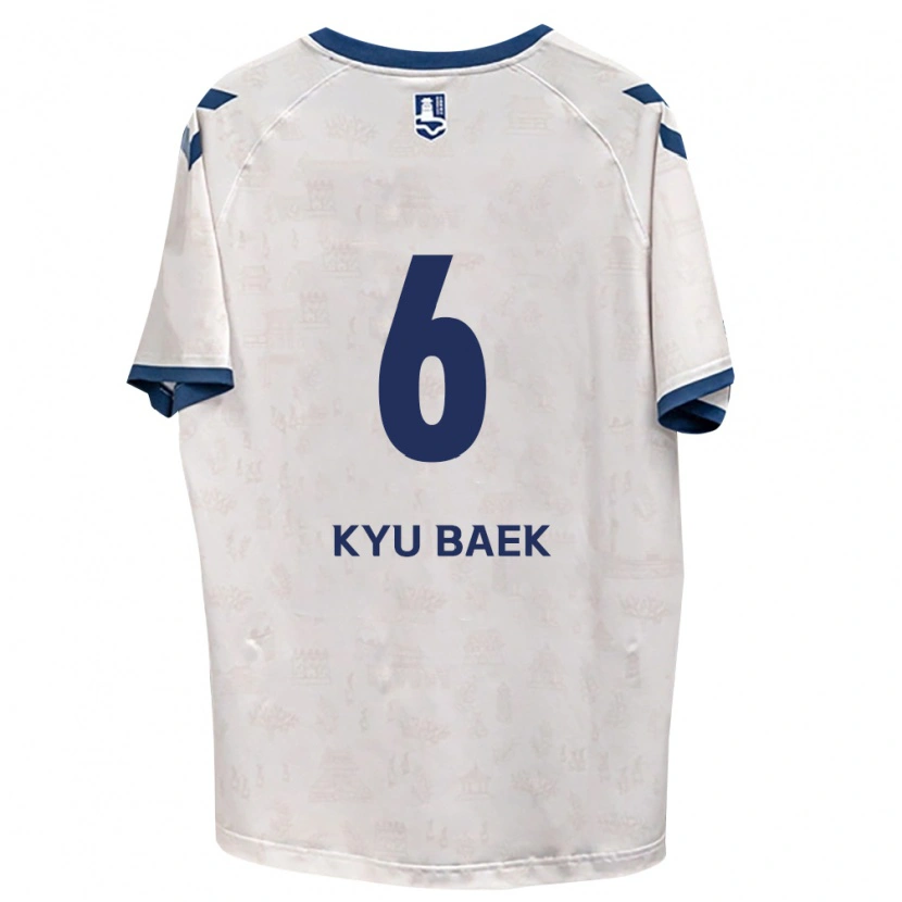 Danxen Dětské Kyu-Baek Choi #6 Královsky Modrá Bílá Daleko Hráčské Dresy 2026/27 Dres