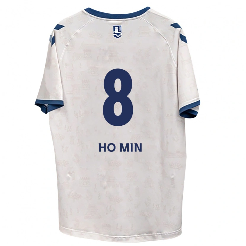 Danxen Dětské Ho-Min Kang #8 Královsky Modrá Bílá Daleko Hráčské Dresy 2026/27 Dres