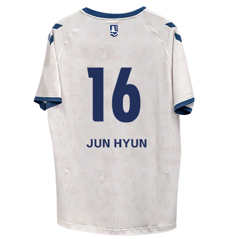 Danxen Dětské Jun-Hyun Jo #16 Královsky Modrá Bílá Daleko Hráčské Dresy 2026/27 Dres
