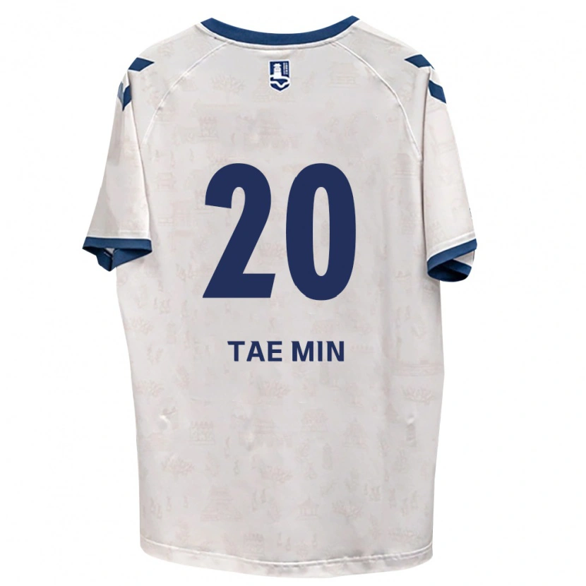 Danxen Dětské Tae-Min Kim #20 Královsky Modrá Bílá Daleko Hráčské Dresy 2026/27 Dres