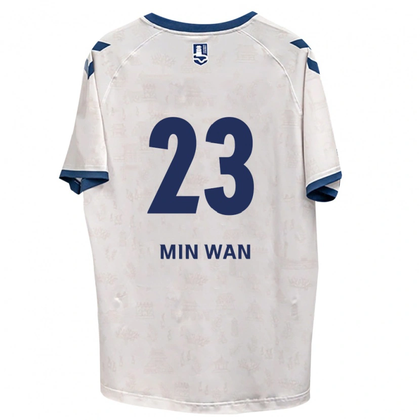 Danxen Dětské Min-Wan Kang #23 Královsky Modrá Bílá Daleko Hráčské Dresy 2026/27 Dres