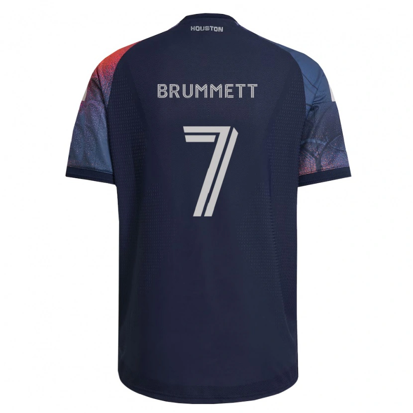 Danxen Dětské Austin Brummett #7 Tmavě Modrá Bílá Oranžová Daleko Hráčské Dresy 2026/27 Dres