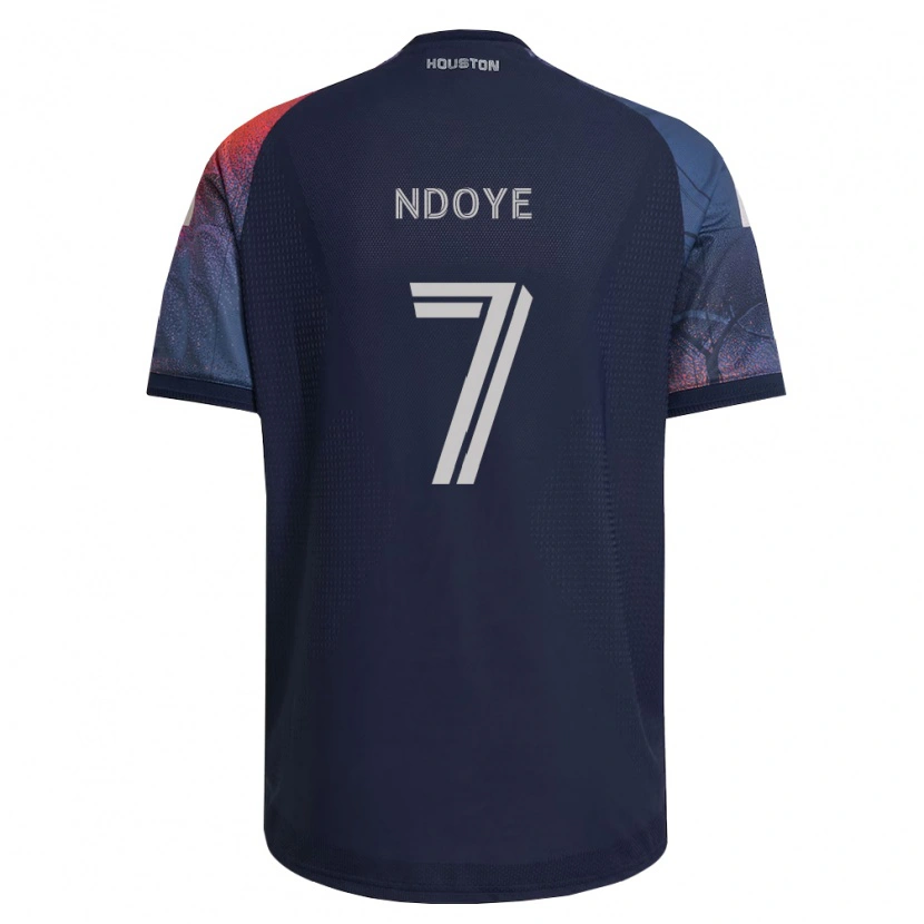 Danxen Dětské Papa Ndoye #7 Tmavě Modrá Bílá Oranžová Daleko Hráčské Dresy 2026/27 Dres
