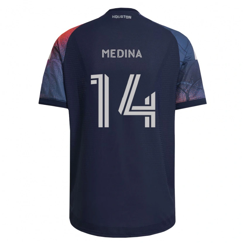 Danxen Dětské Jeferson Medina #14 Tmavě Modrá Bílá Oranžová Daleko Hráčské Dresy 2026/27 Dres