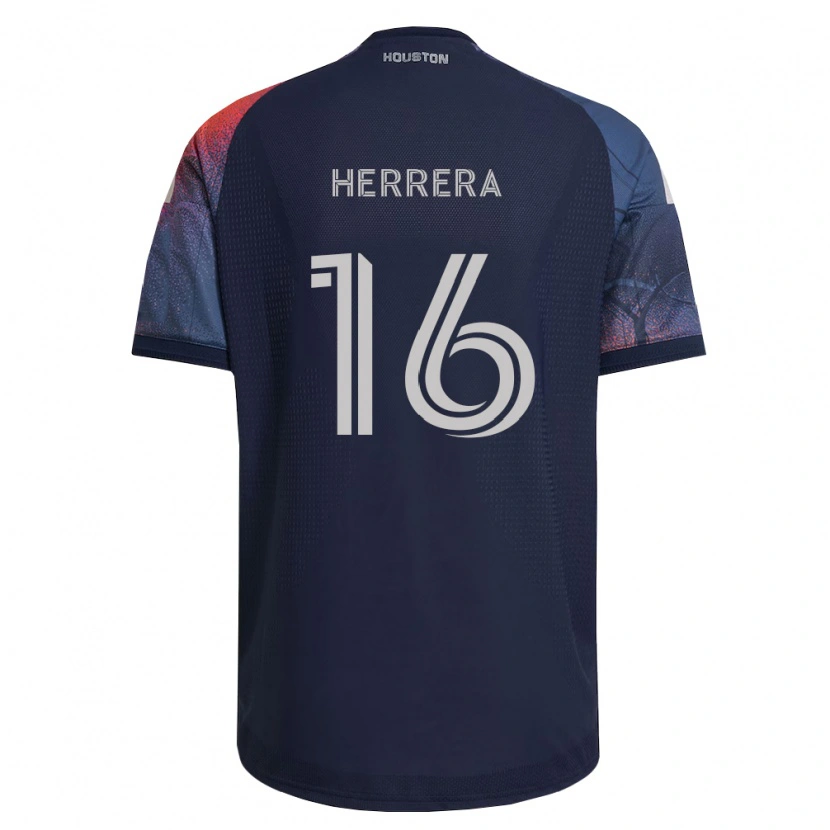 Danxen Dětské Héctor Herrera #16 Tmavě Modrá Bílá Oranžová Daleko Hráčské Dresy 2026/27 Dres