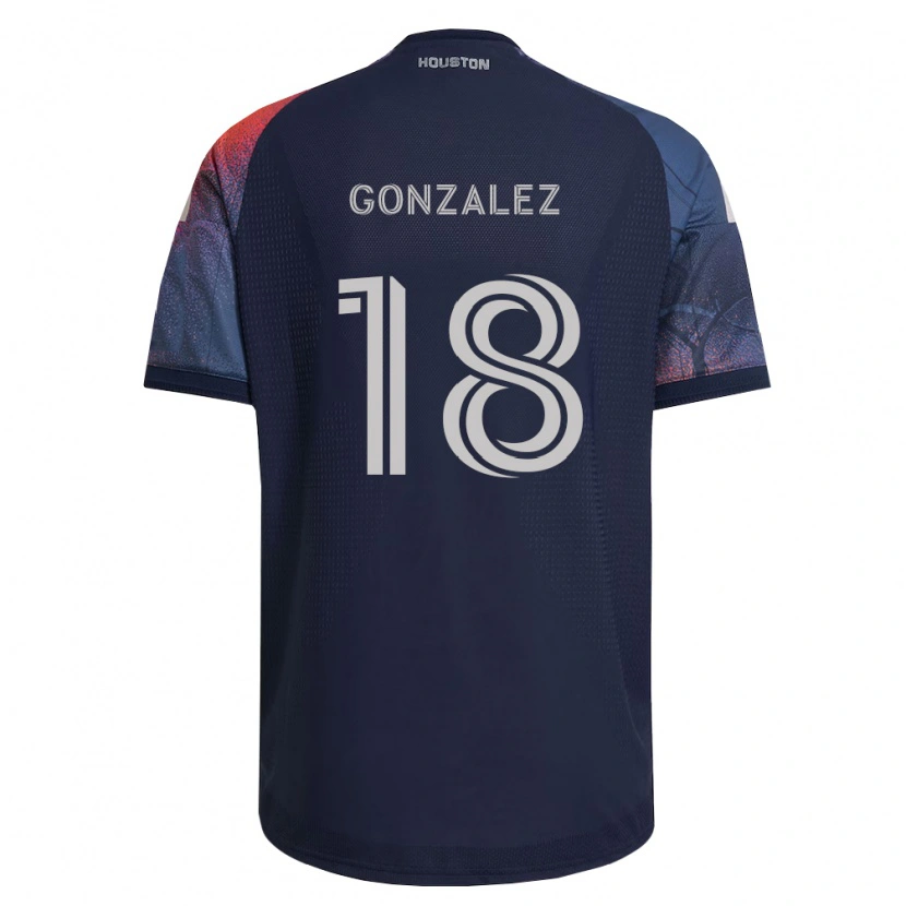 Danxen Dětské Diego Gonzalez #18 Tmavě Modrá Bílá Oranžová Daleko Hráčské Dresy 2026/27 Dres